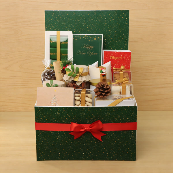 Corporate customized Christmas designed premium chocolate & sweets  extra large hamper