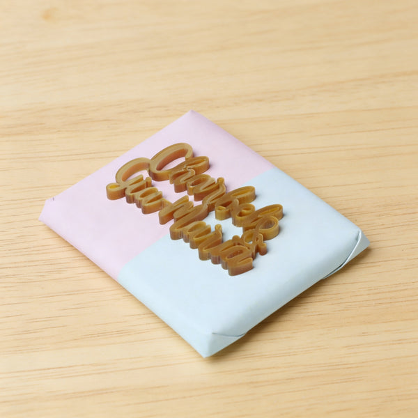 Baby twin designed personalized acrylic name premium chocolate