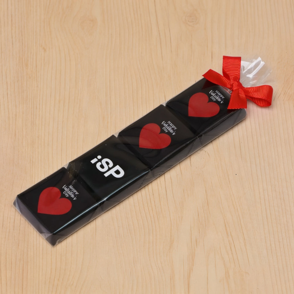 Set of 20 Corporate customized premium chocolate 4pc pack