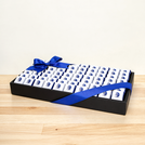 Corporate customized premium chocolate medium leather tray
