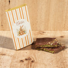 Set of 20 Happy Easter designed premium knafeh pistachio chocolate bar