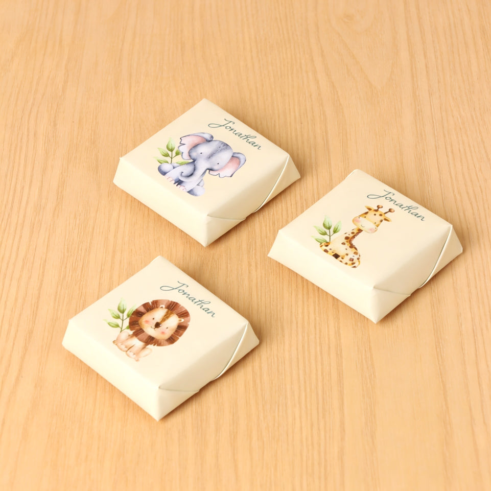Baby animal safari designed premium chocolate