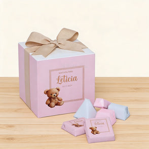 Set of 20 Baby girl announcement choc...