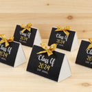 Set of 20 Graduation designed personalized premium chocolate triangle soft box