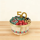 National day designed chocolate wooden hamper