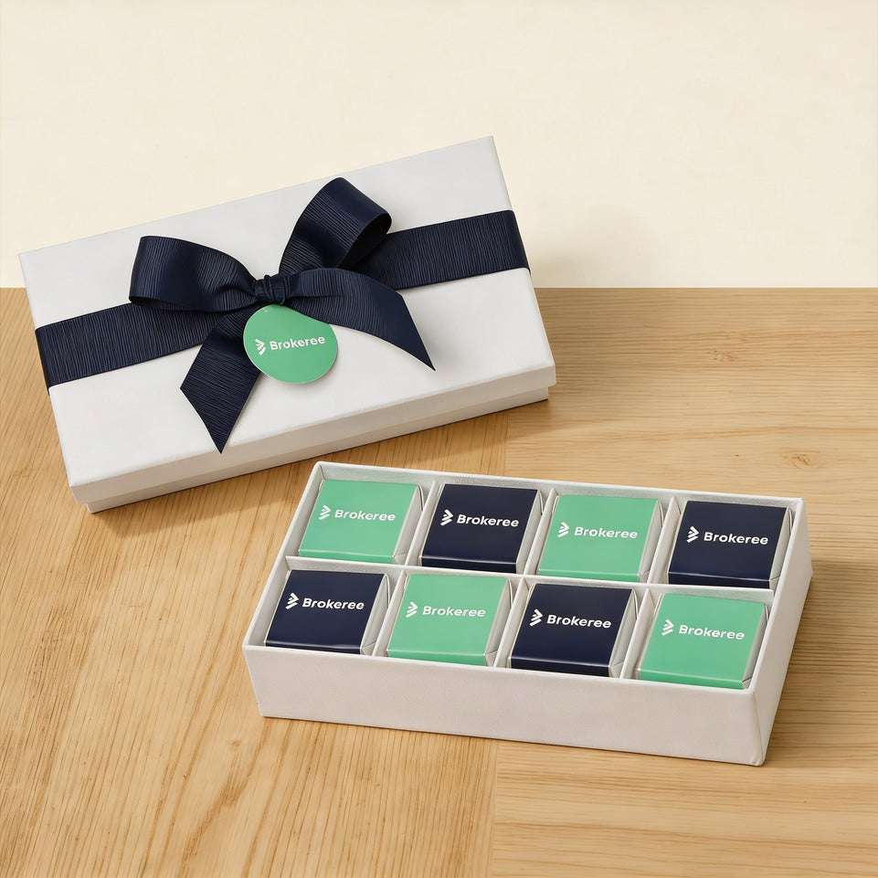 Set of 6 Corporate customized premium chocolate 8P hard box