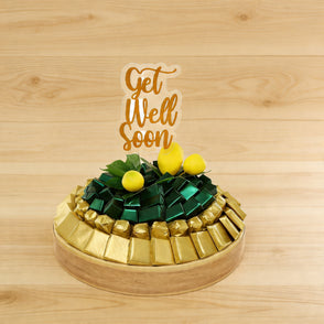 Get well soon lemon decorated chocola...