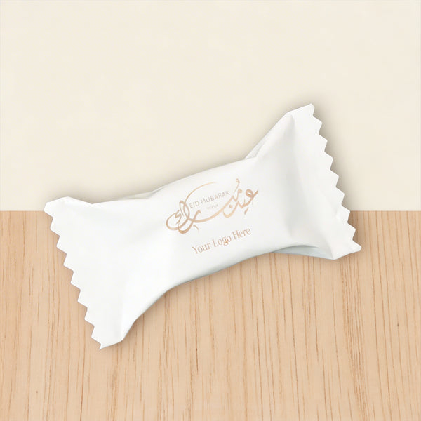 Corporate customize EID Mubarak candy wrapped premium nut stuffed dates