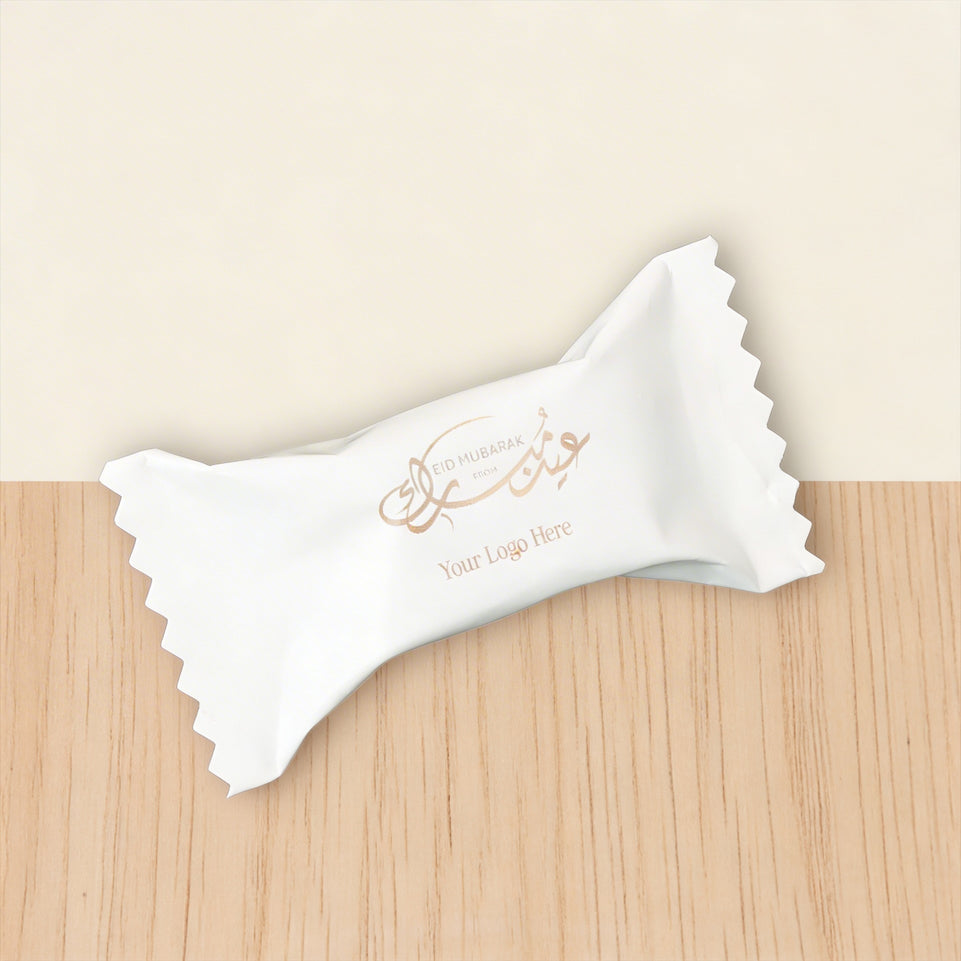 Corporate customize EID Mubarak candy wrapped premium nut stuffed dates