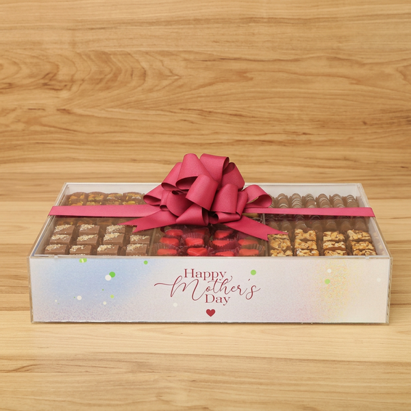 Happy mother's day designed premium chocolate double acrylic large tray