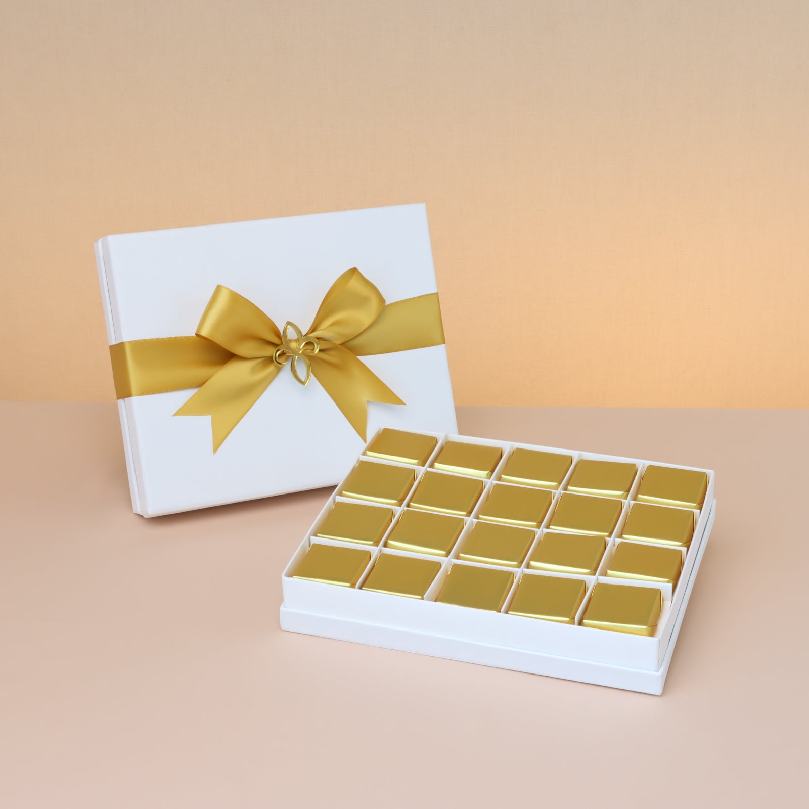 Premium gold & white chocolate 20-pc hard box