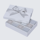 Good luck classic silver designed 12-piece premium chocolate hard box