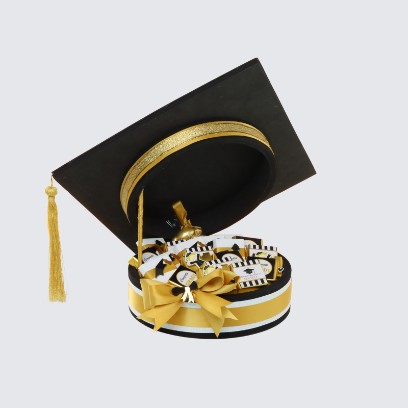 PERSONALIZED GRADUATION DECORATED CHOCOLATE HAT BOX