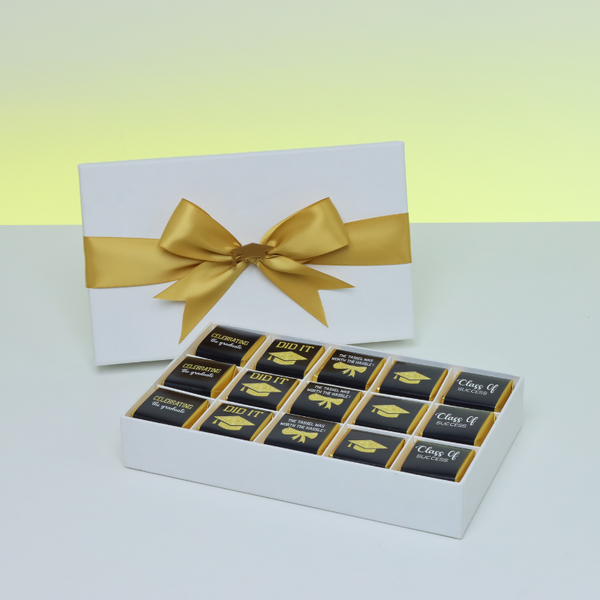 Graduation designed 15P premium chocolate hard box