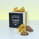 Set of 20 Graduation designed premium chocolate cube soft box