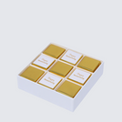 Happy anniversary gold designed 9P premium chocolate hard box