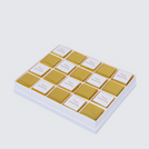 Happy anniversary gold designed 20P chocolate hard box