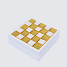 Happy anniversary gold designed premium chocolate hard box