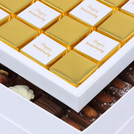 Happy anniversary gold designed 2-layer chocolate hard box
