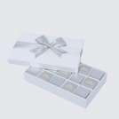 Happy anniversary classic silver designed 15P chocolate hard box