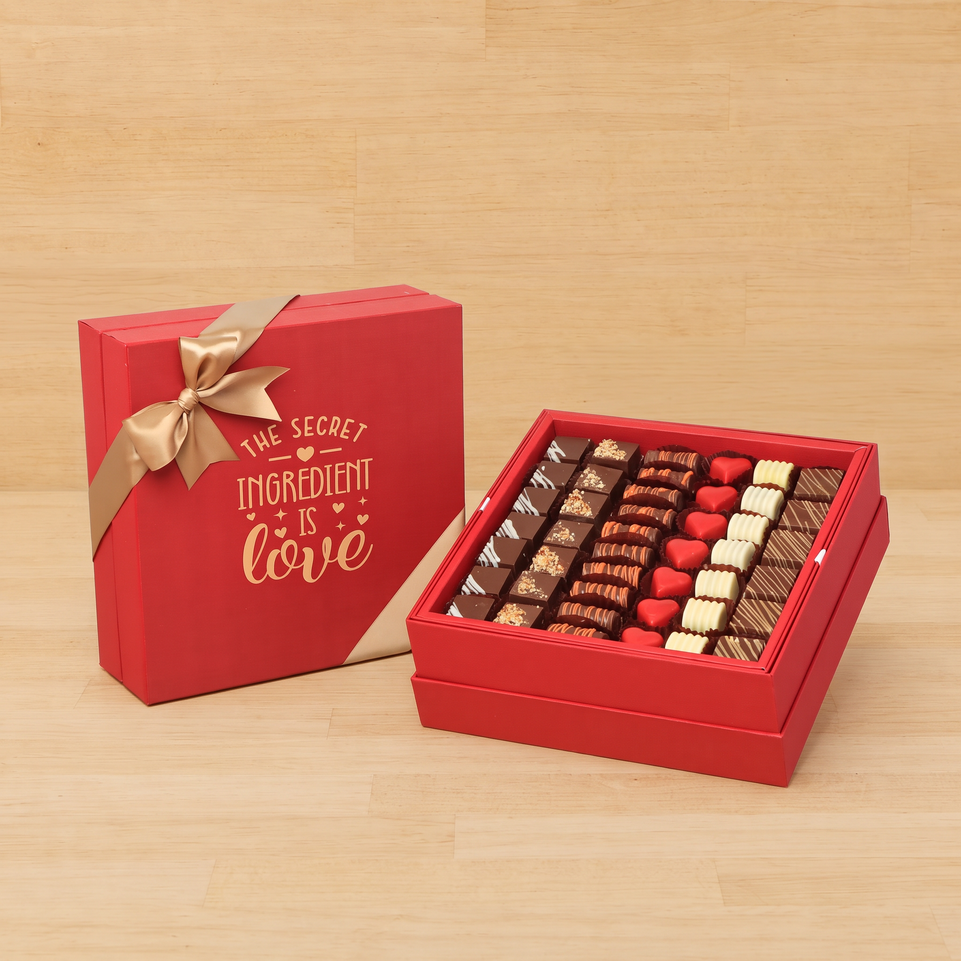 The secret ingredient love designed premium chocolate gift box