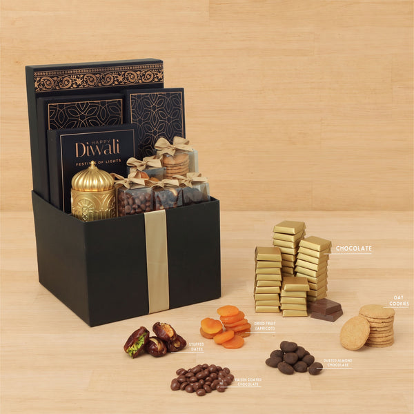Happy Diwali festival of lights designed chocolate & sweets large hamper