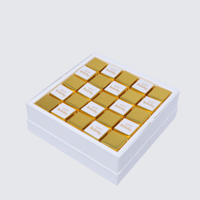 Happy birthday gold designed premium chocolate hard box