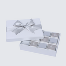 Happy father's day classic silver designed 12P premium chocolate hard box