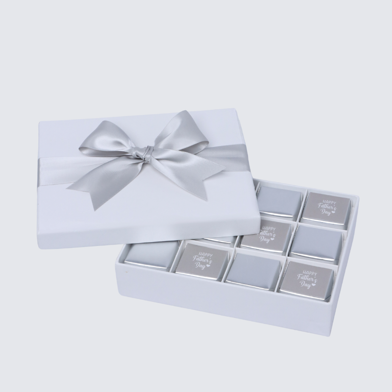 Happy father's day classic 12-piece chocolate hard box