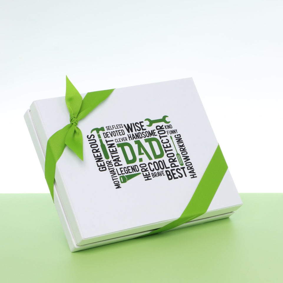 Father's day multi text 20-piece chocolate hard box