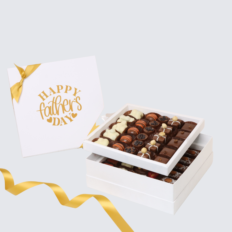 Father's day 2-layer premium chocolate hard box