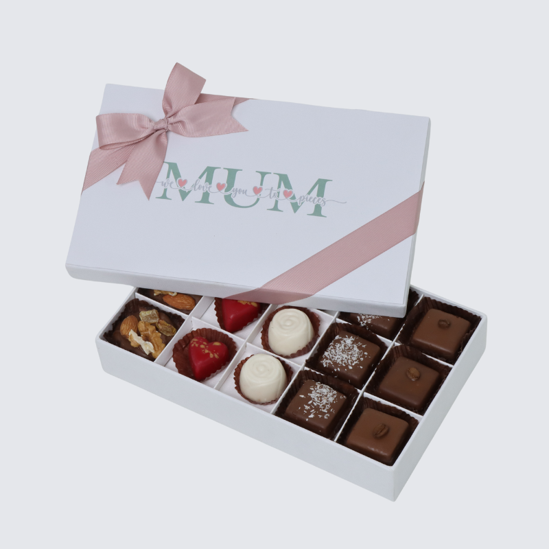 "Mum" designed 15-piece chocolate hard box