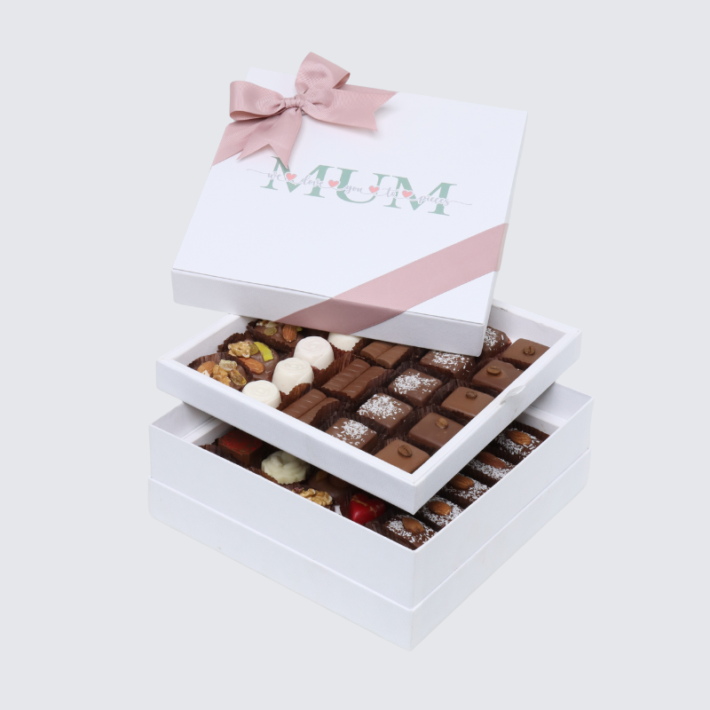 "Mum" designed 2-layer (1 kilo) chocolate hard box