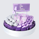 I'm sorry designed premium chocolate leather round  tray