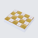 "I love you" gold designed 20-piece premium chocolate hard box