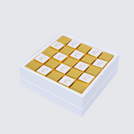 "I love you" gold designed premium chocolate one layer hard box