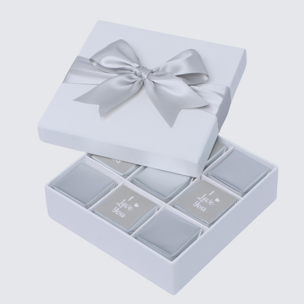 "I love you" classic 9-piece premium chocolate hard box