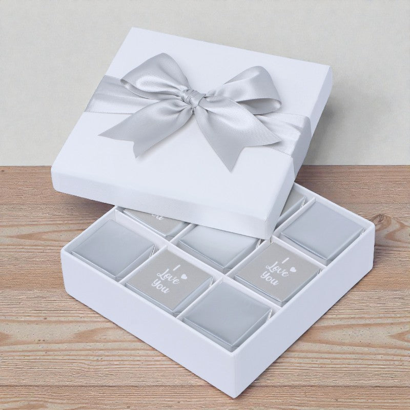 "I love you" classic 9-piece premium chocolate hard box