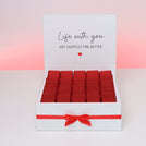 Love message "life with you" designed premium chocolate large hamper