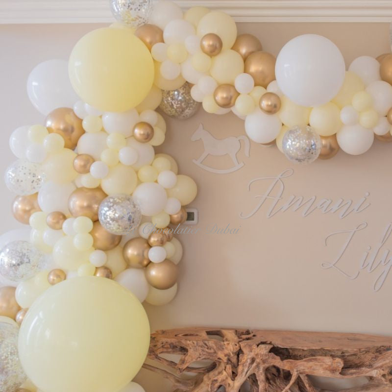 Baby girl rustic dessert table