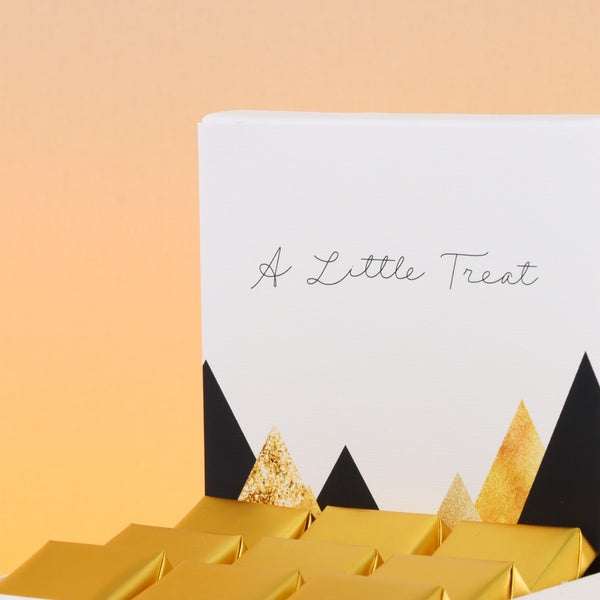 "A little treat" modern geometric designed premium chocolate small hamper