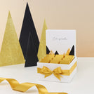 Congrats geometric designed premium chocolate small hamper