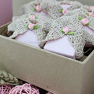 Set of 20 Crochet jacket decorated loose premium chocolate