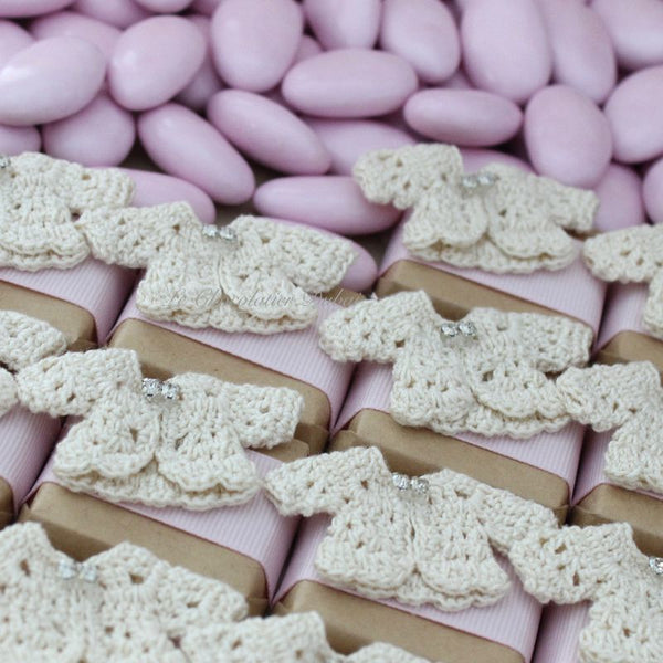 Set of 20 Crochet jacket decorated loose premium chocolate