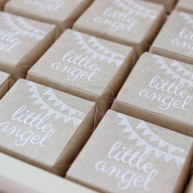 Rustic little angel designed chocolate