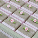 Rustic jute ribbon flower decorated loose premium chocolate