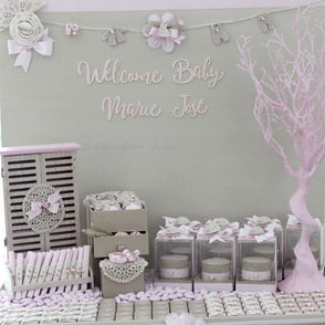 Baby vintage crochet decorated chocol...