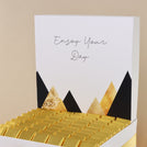 Enjoy your day geometric designed premium chocolate extra large hamper