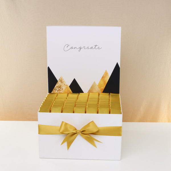 Congrats geometric designed chocolate extra large hamper