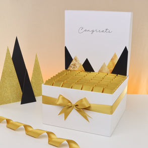 Congrats geometric designed chocolate...
